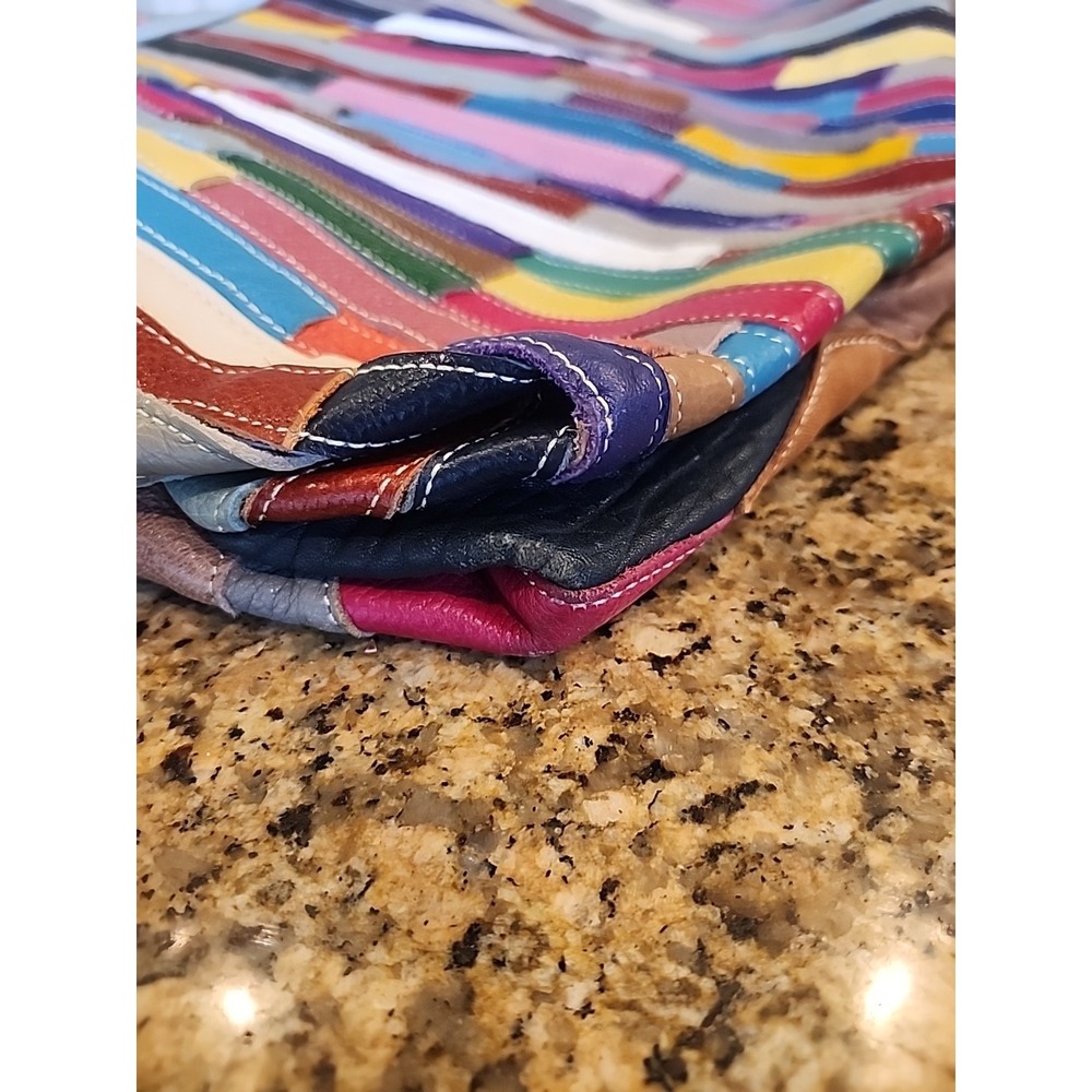 Leather Patchwork Purse - Picture 4 of 5